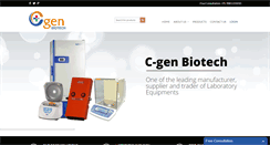 Desktop Screenshot of cgenbiotech.com